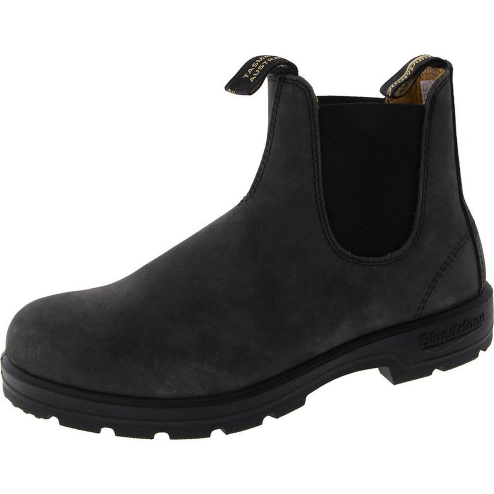 Blundstone Womens Gray Leather ankle Heel Chelsea Boots Shoes NWT